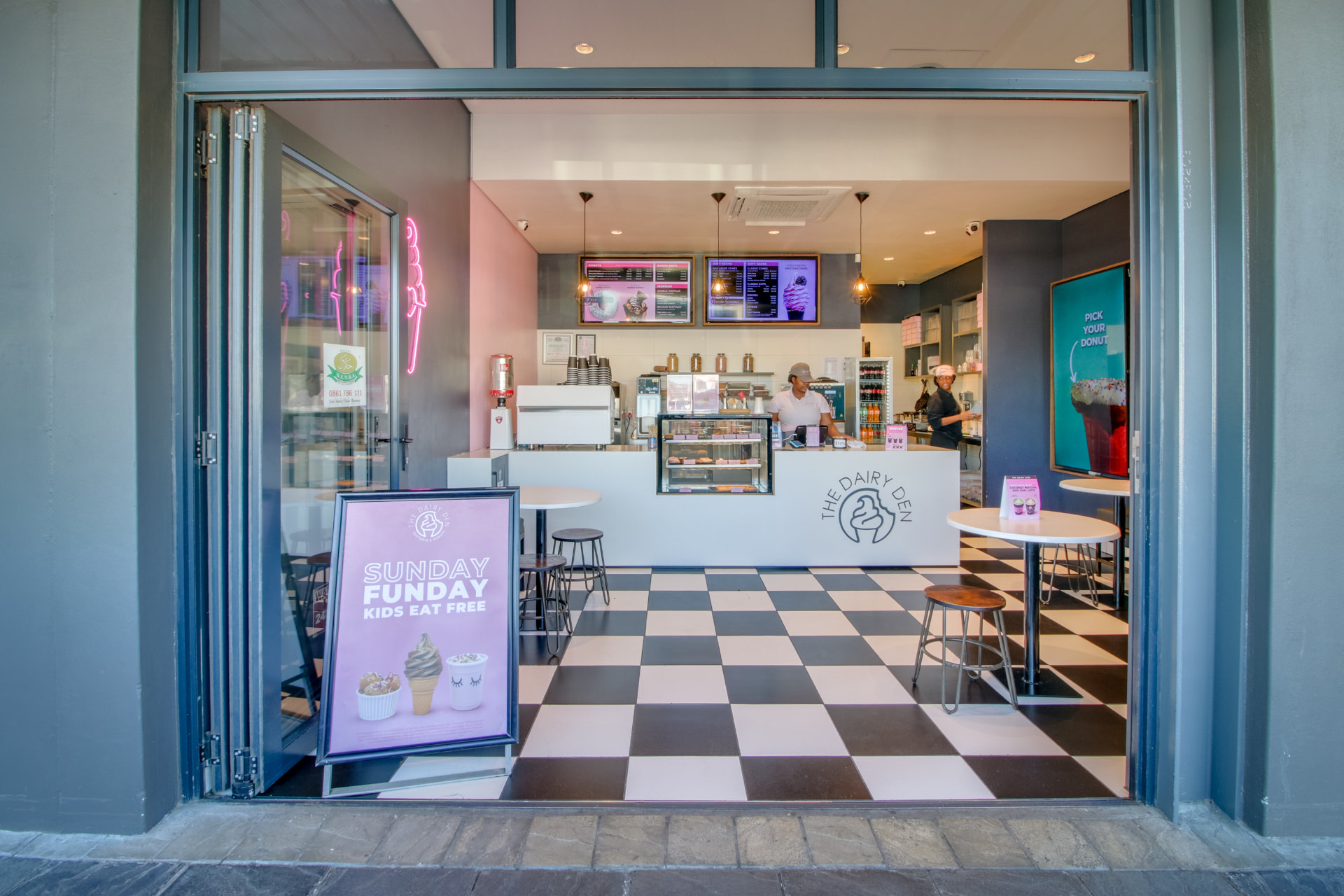 The Dairy Den storefront at N1 Value Centre
