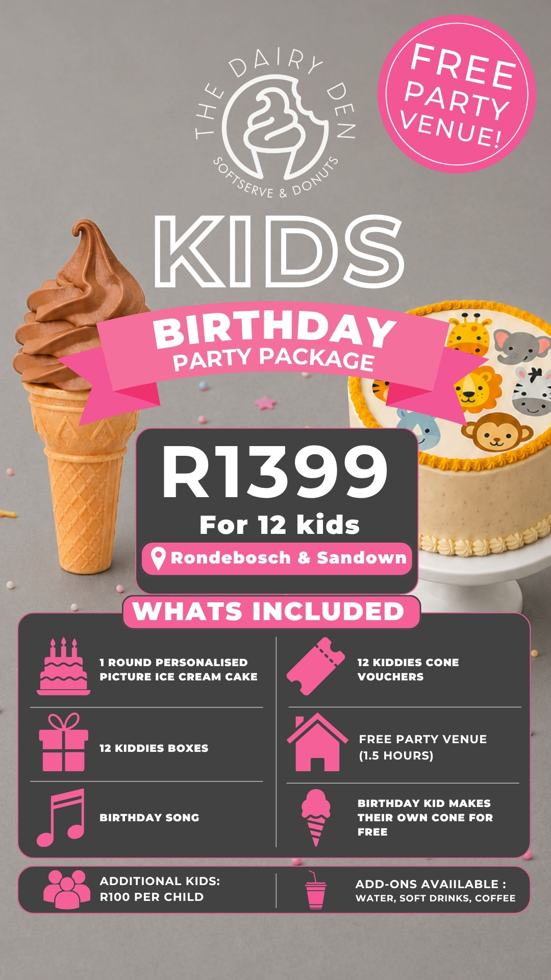 Kids Birthday Party Package — R1399